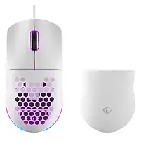 Rampage BLINK myszka gamingowa wired USB, 12800 DPI, RGB, optical sensor, White, фото 3