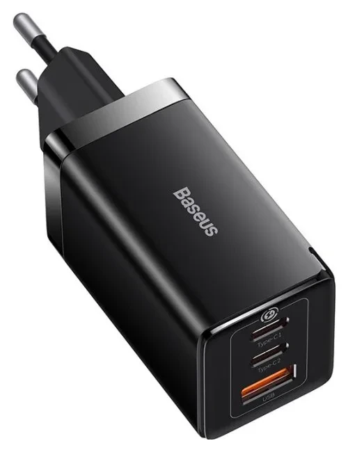 Baseus GaN5 Pro 2xUSB-C + USB, 65W (Black), фото 1