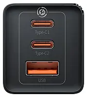 Baseus GaN5 Pro 2xUSB-C + USB, 65W (Black), фото 3