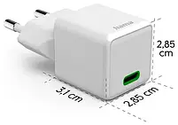 Hama supermini 30W GaN PD/QC 1x USB-C White, фото 4