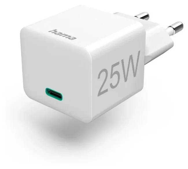 Hama mini 25W PD/QC 3.0 1x USB-C White, фото 1