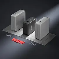 Unitek GaN 3 porty 140W, фото 2