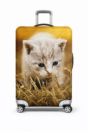 Чохол на валізу ⬩ Мале кошеня RunningTiger M ⬩ для середніх валіз ⬩ жовтий