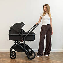 Дитяча коляска-трансформер 2 в 1 Ninos Ave (Нінос Аве) Black (чорний колір)