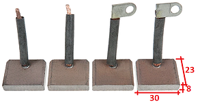 Щетки стартера 8х30 CUMMINS FREIGHTLINER KAMAZ MERCEDES ACTROS AROCS ATEGO AXOR ECONIC ZETROS