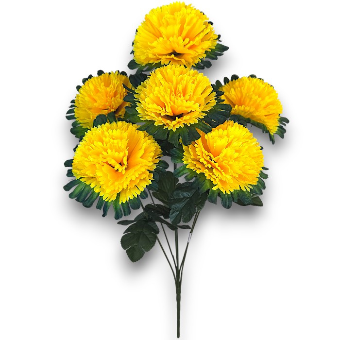 Штучні квіти букет хризантеми кулі на високій нозі, 70см, фото 1