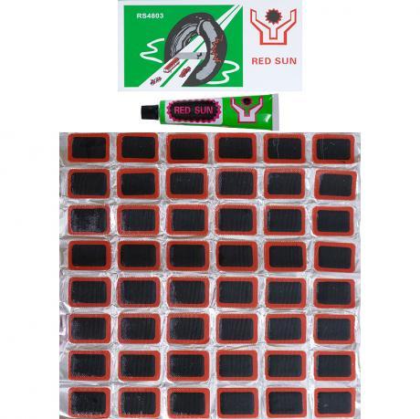 Гумові латки 48шт + клей 17х26мм, прямокутні RS4803 MZOPT