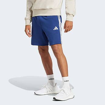 Шорти Essential 3-Stripes French Terry Adidas JE6417, Синій, Розмір — L