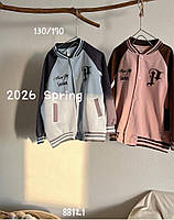 Кофта-бомбер підліткова на кнопках на дівчинку 130-170 см (2кв) "MARI" оптом в Одесі на 7 км