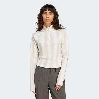 Лонгслів Half-Zip Graphic Football Adidas JW3642, Білий, Розмір — M