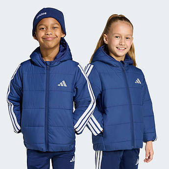 Куртка Essentials 3-Stripes Padded Kids Adidas JL9048, Синій, Розмір — 110