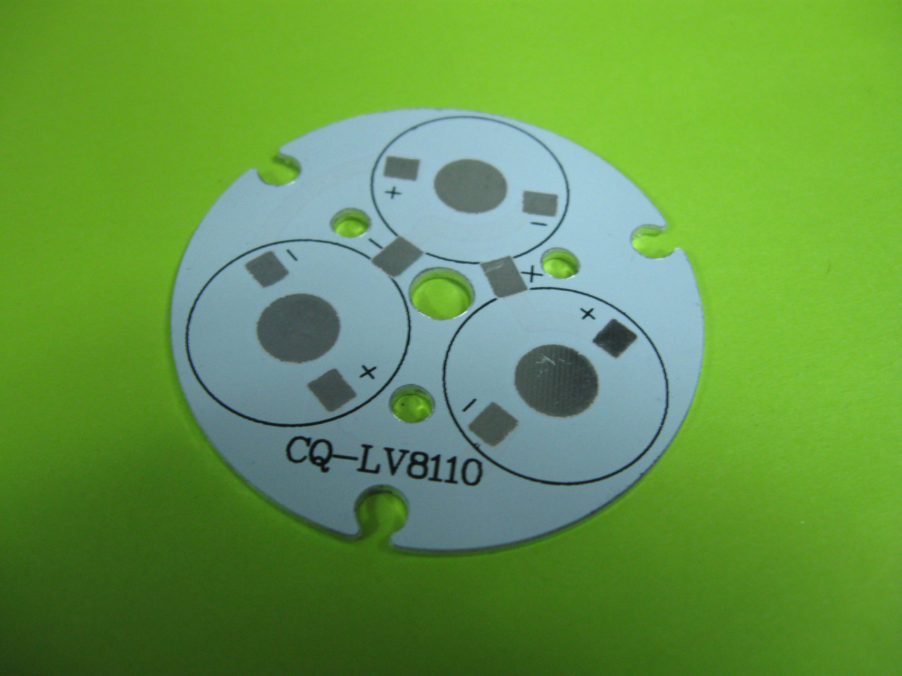 Монтажна пластина LED лампи 3W, 3*1W світлодіодів, CQ-LV8110 d=45mm