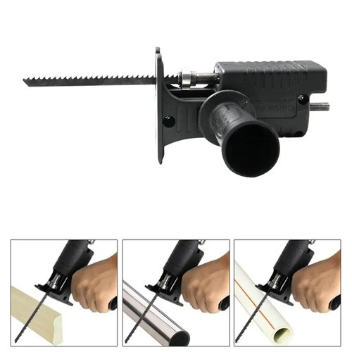 Насадка адаптер на дриль шурупокрут шабельна пила лобзик, 3 пилки, фото 1