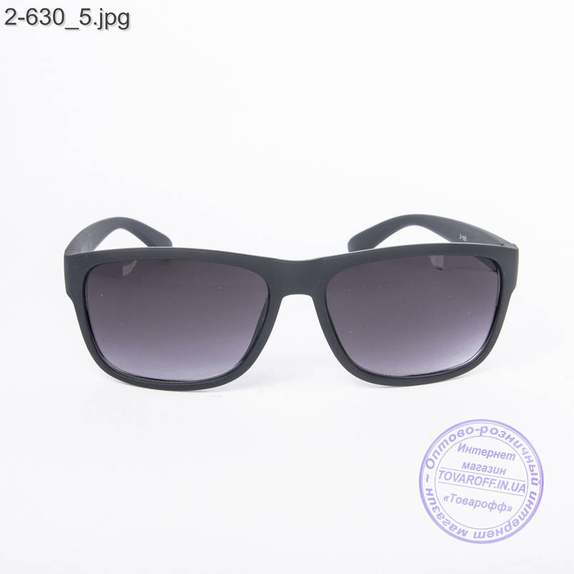 Сонцезахисні окуляри унісекс чорні - 2-630, фото 2