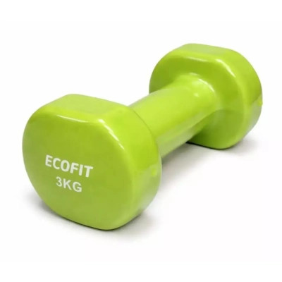 Гантель Ecofit MD2025 з вініловим покриттям 3 кг (K00026986), фото 1