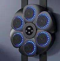 Музична боксерська панель з LED підсвічуванням на 6 мішеней, інтелектуальний тренажер для боксу
