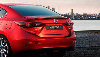 Спойлер багажника (лип спойлер, сабля, качиний хвостик) Mazda 3 седан 2013-2019
