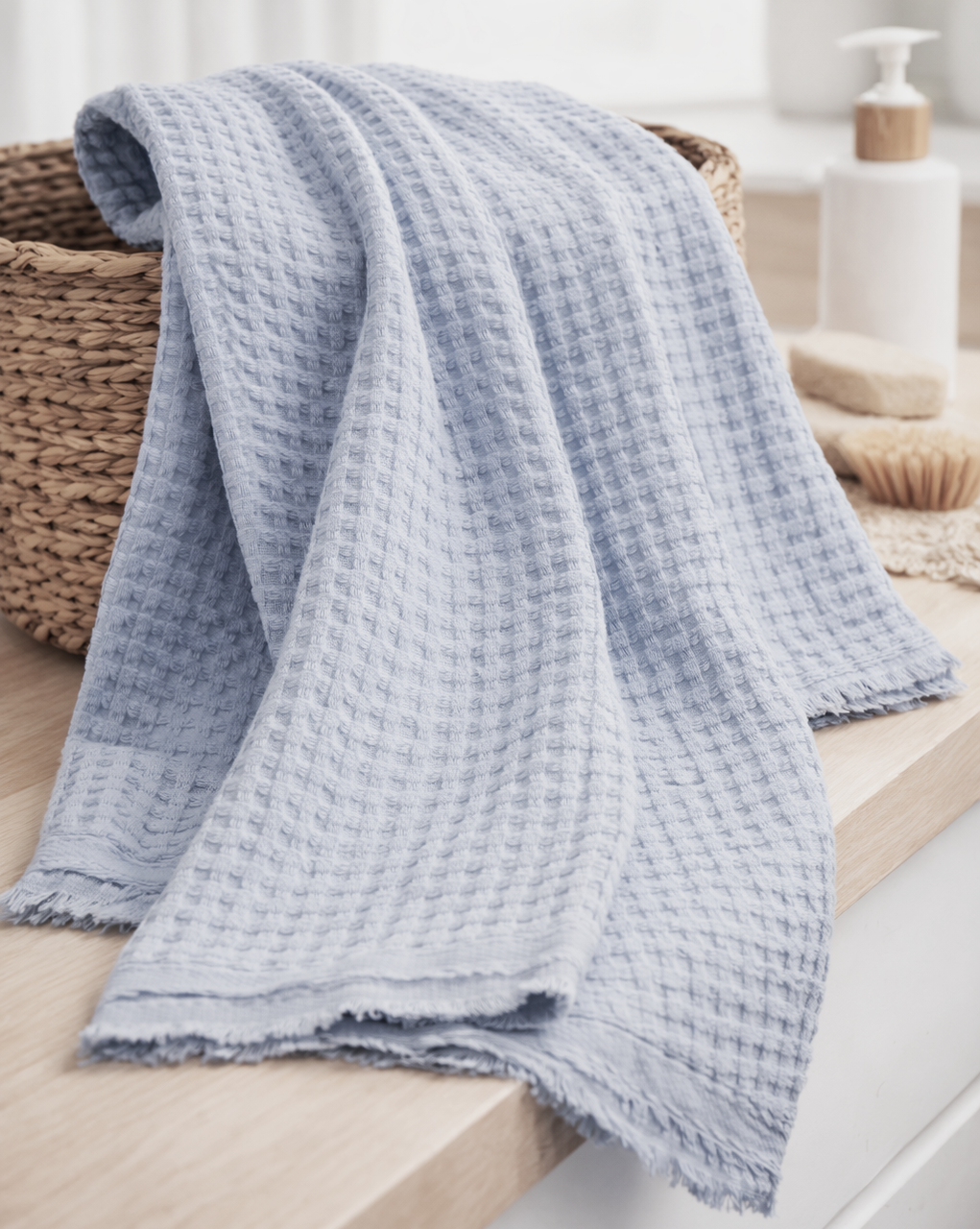 Рушник 75х150см вафельний Ярослав сірий, фото 1