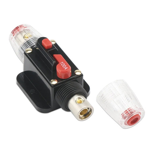 Запобіжник автоматичний DC 12-48В 100А з ручним скиданням, тип В, фото 1