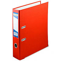 Папка-реєстратор для документів A4 70 мм червона зручна для офісу та навчання з арковим механізмом SPICY