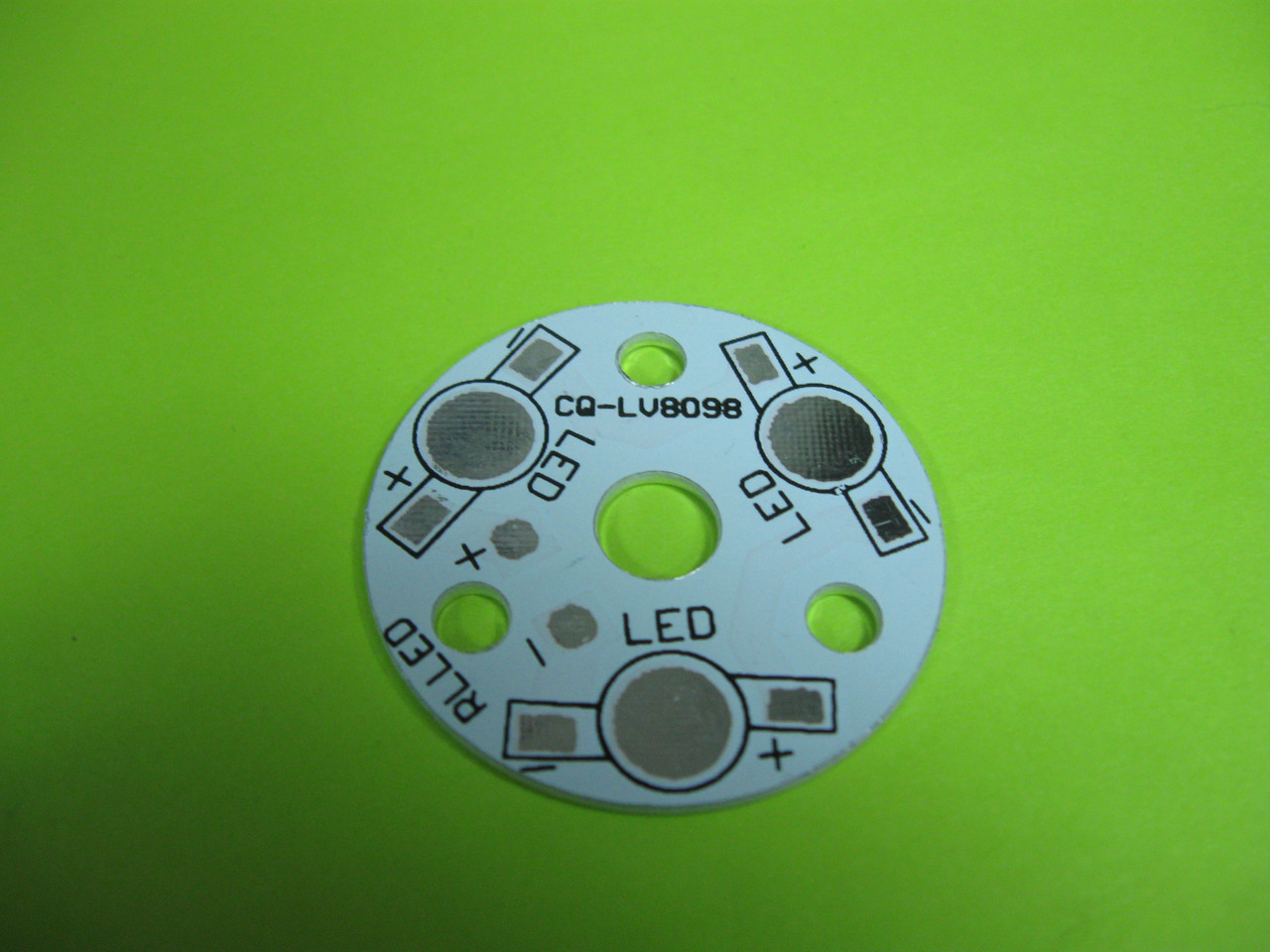 Монтажна пластина LED лампи 3W, 3*1W світлодіодів, CQ-LV8098 d=34mm