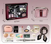 Набір аксесуарів для дівчинки Сумочка, косметичка, окуляри, годинник, помада Дитяча декоративна косметика