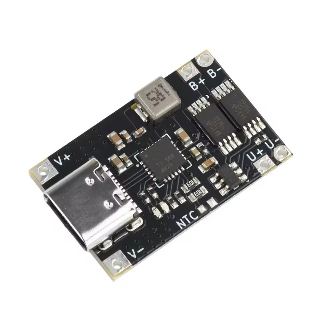 Модуль заряду TYPE-C 4.5V-12V 3A DC для заряджання та розряджання Li-ion 18650 із захистом, фото 1