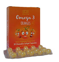 Омега-3 з апельсиновим смаком додаткове джерело ПНЖК Німеччина