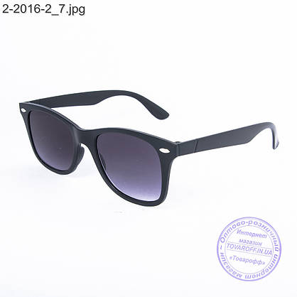 Сонцезахисні окуляри унісекс - чорні - 2-2016-2, фото 3