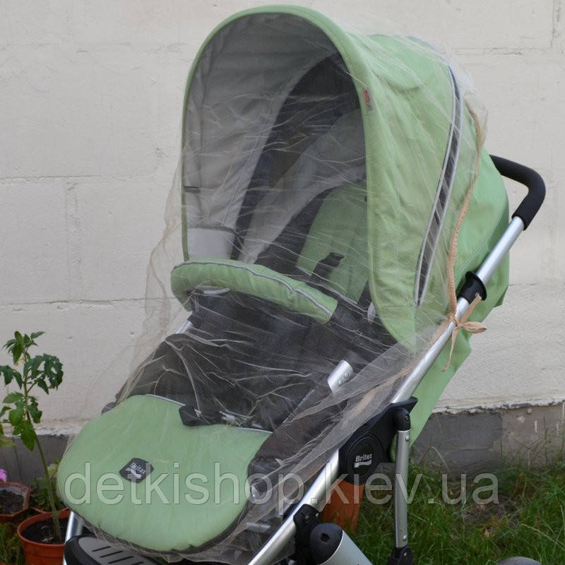 Москітна сітка на коляску універсальна (бежева), фото 1