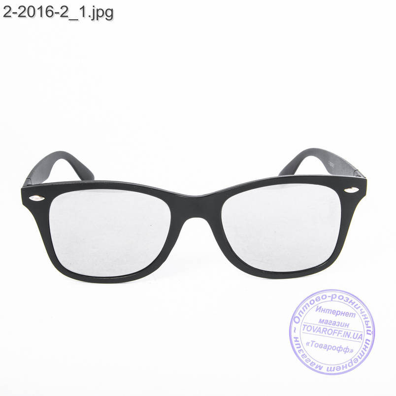 Сонцезахисні окуляри унісекс - чорні дзеркальні -2-2016-2, фото 2