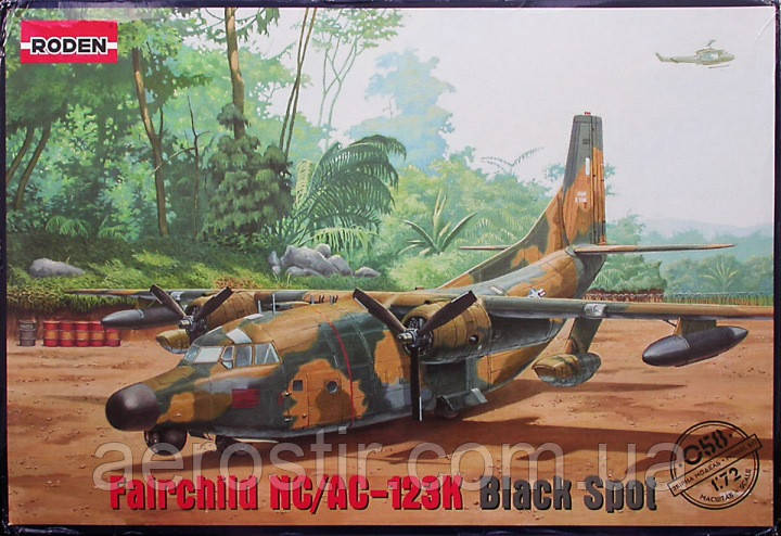 Fairchild NC/AC-123K Black Spot 1/72 RODEN 058