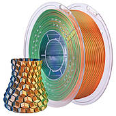Філамент для 3D-принтера ELEGOO PLA Silk Blue Green Orange, 1 кг