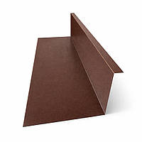 Планка примикання для м'якої покрівлі до стіни розмір 100х100 мм довжина 2000 мм із матової сталі Ral