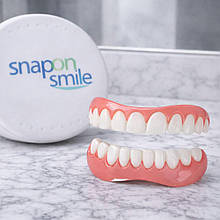 Знімні вініри для зубів Smile Veneers, на дві щелепи Snap On Smile в кейсі(AX)