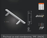 Ручка офісна нержавійка прямокутна 20х40 L=1400 мм (Польща), фото 3