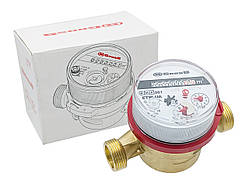 Лічильник гарячої води Gross ETW-UA DN15 (1/2") 110 мм 1,6 м³/год R160 Т90 квартирний
