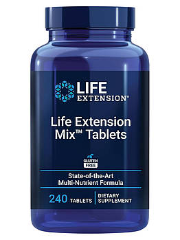 Life Extension Mix/ Комплекс вітамінів, мінералів, екстракти овочів, фруктів і рослин 240 таблеток BX360