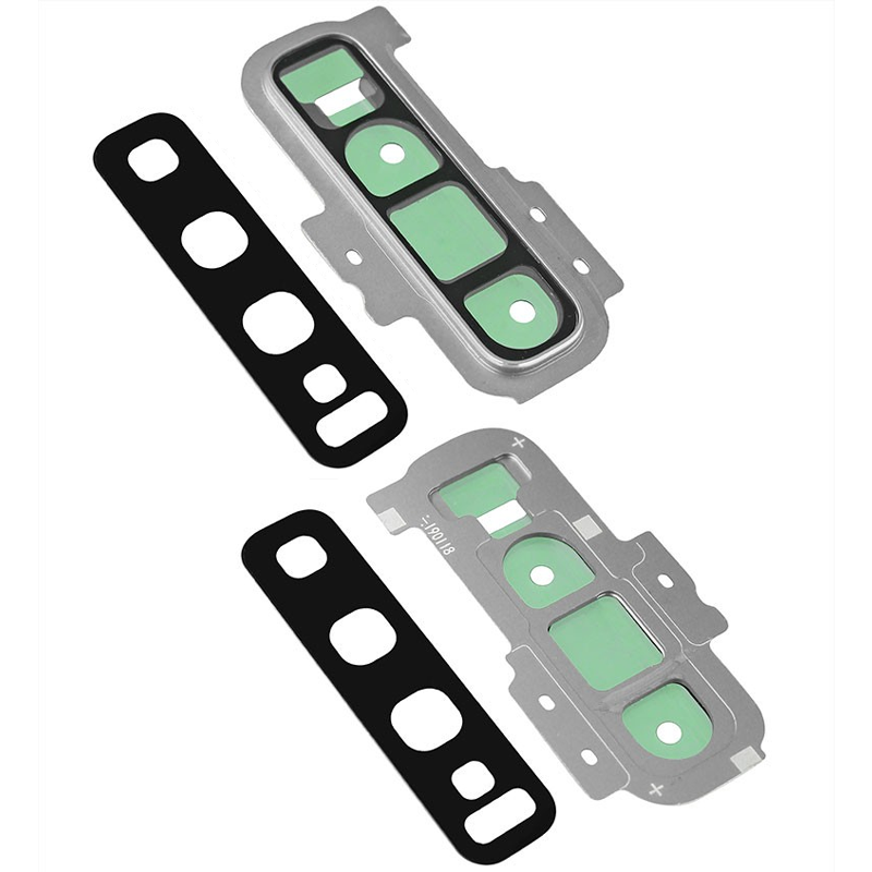 Скло камери Samsung G975 Galaxy S10 Plus prism white з рамкою