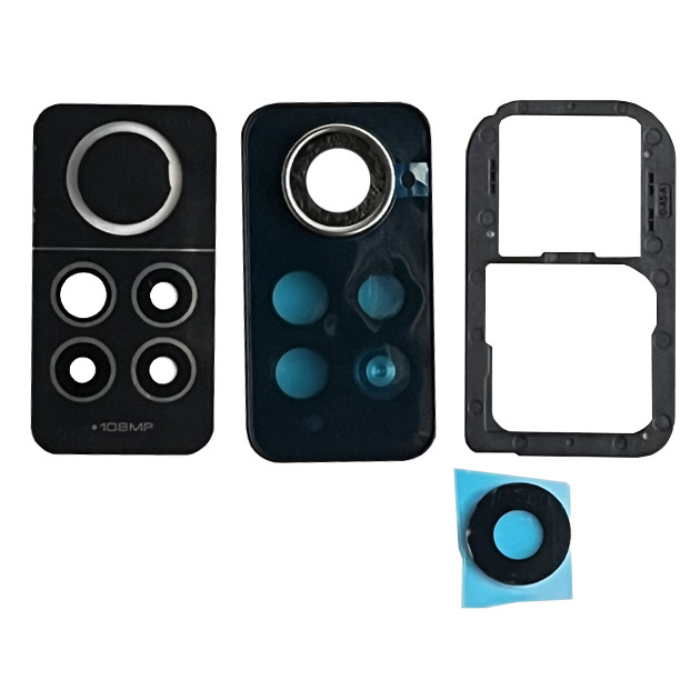 Скло камери Xiaomi Redmi Note 12 Pro 4G з рамкою black