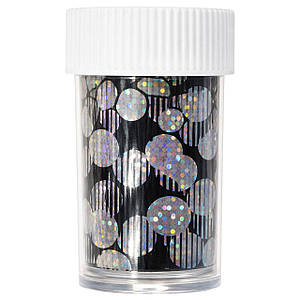 Фольга для лиття в баночці 1 м чорна голограма №9