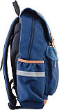 Рюкзак підлітковий ортопедичний шкільний YES синій 554000, фото 4