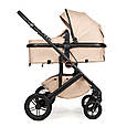 Дитяча коляска-трансформер 3 в 1 Ninos Ave (Нінос Аве)  Light Beige (світло-бежевий колір) з автокріслом 0+, фото 6