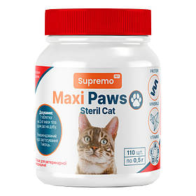 Вітаміни Maxi PAWS для стерилізованих котів 110 табл.