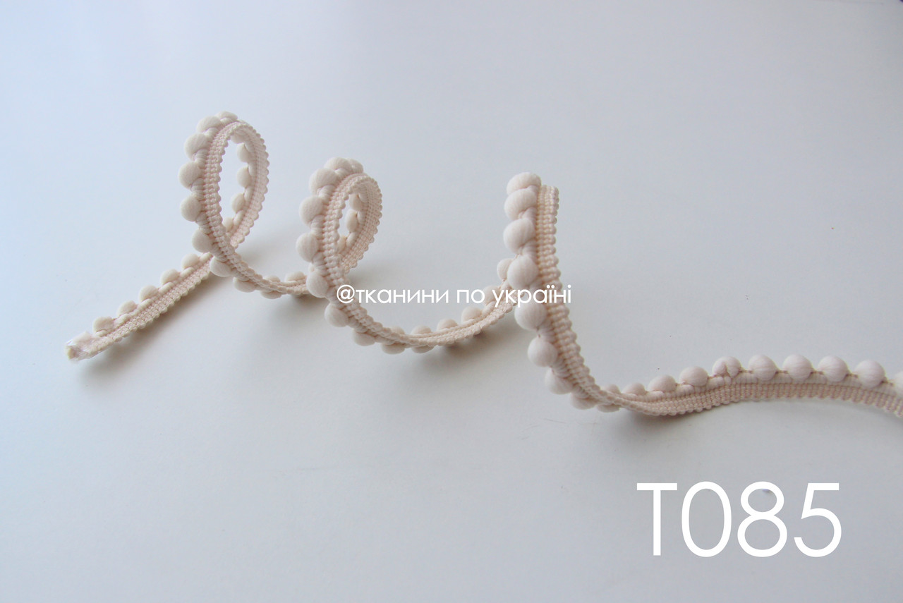 Тасьма зі вставками бежева 12 мм (Т085)