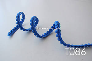Тасьма зі вставками синя 12 мм (Т086) ЗАЛИШОК 5,6 м