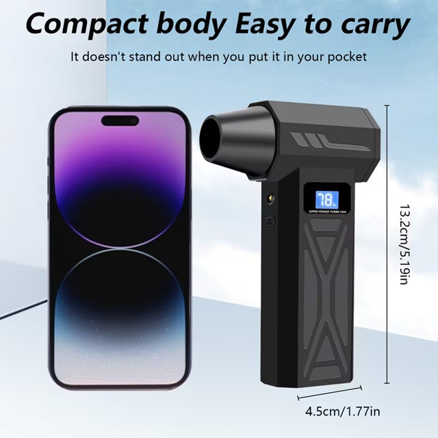 Турбовентилятор повітродув NUZEKY 130000 об/хв 4000 мАг