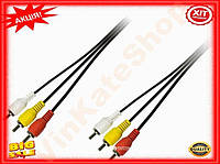 MK Шнур RCA 3R-3R Classic Line GOOD 1,2м аудіо відео кабель для підключення пристроїв тюльпан кабель д PAP10\W