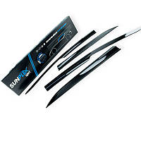 Вітровики для Toyota Corolla 10 E140, E150 2007-2012 Седан, самоклейка (Sunplex)