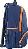 Рюкзак підлітковий ортопедичний шкільний YES для дівчинки для хлопчика синій 554080, фото 2